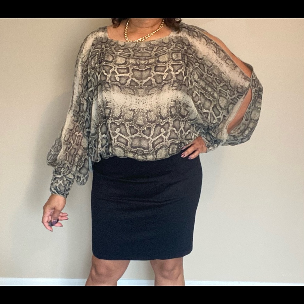 Snakeskin Jessica Simpson Dress